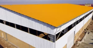 Different color coating for steel frame sheds
